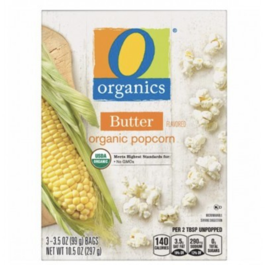 Butter organic popcorn